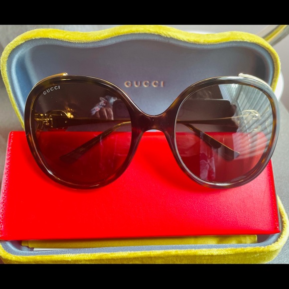 GUCCI GG Sunglasses- Brown/ Havana NEW
